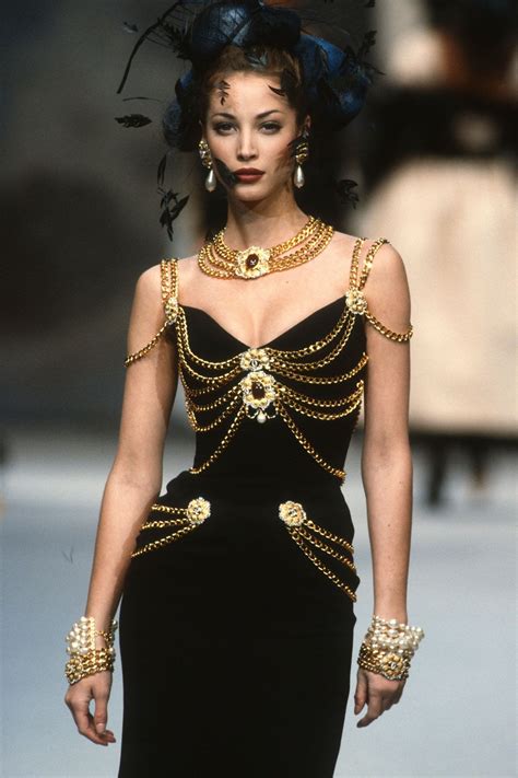 chanel 1992 chain dress dupe|chanel gold chain dress.